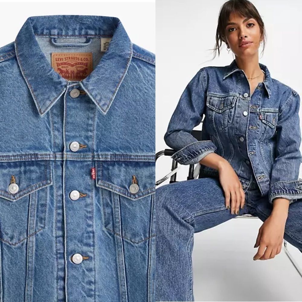 NWT Levi's Ex-Boyfriend Trucker Jean Jacket - Picture 10 of 16